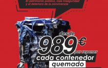 El Consorcio de Emergencias inicia una campaña de concienciación para evitar el vandalismo, solo en Arrecife se han quemado 264 contenedores desde 2013
