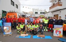 El Consorcio de Seguridad y Emergencias de Lanzarote expone sus recursos junto a otros servicios sanitarios